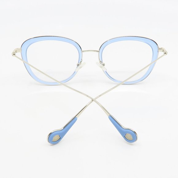 ML 5048 084 Moncler Light Blue/ Silver Eyeglasses - Picture 6 of 10